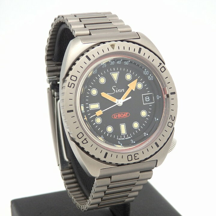 楽天市場】ジン SINN ユーボート U-BOAT 8820 メンズ ブラック チタン 