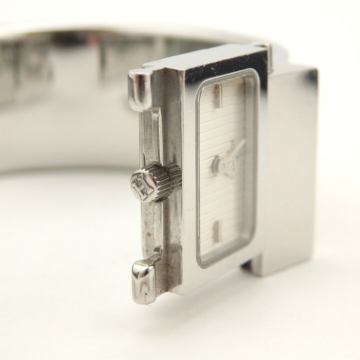 楽天市場】エルメス HERMES ロケ L01.210 バングルウォッチ シルバー  