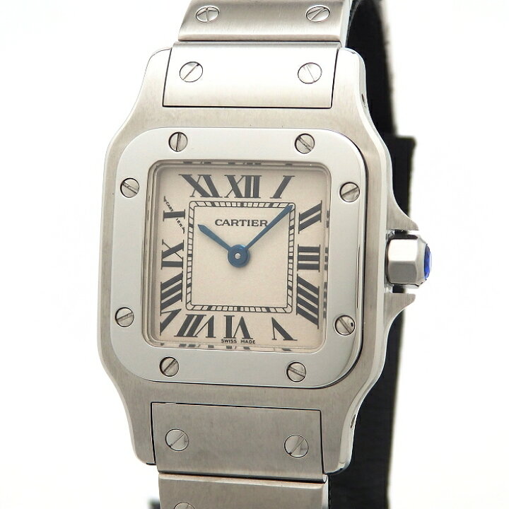楽天市場】カルティエ CARTIER サントスガルベSM W20056D6 シルバー  
