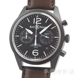 ベル＆ロス　Bell&Ross　ヴィンテージBR126 オリジナル カーボン　BR126-94-SC　メンズ　ブラック　ステンレススティール　自動巻き　腕時計　ベルロス【中古】