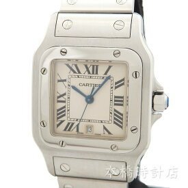 カルティエ　CARTIER　サントスガルベLM 　W20060D6　SS　シルバー　クォーツ　腕時計　メンズ 　レディース【中古】