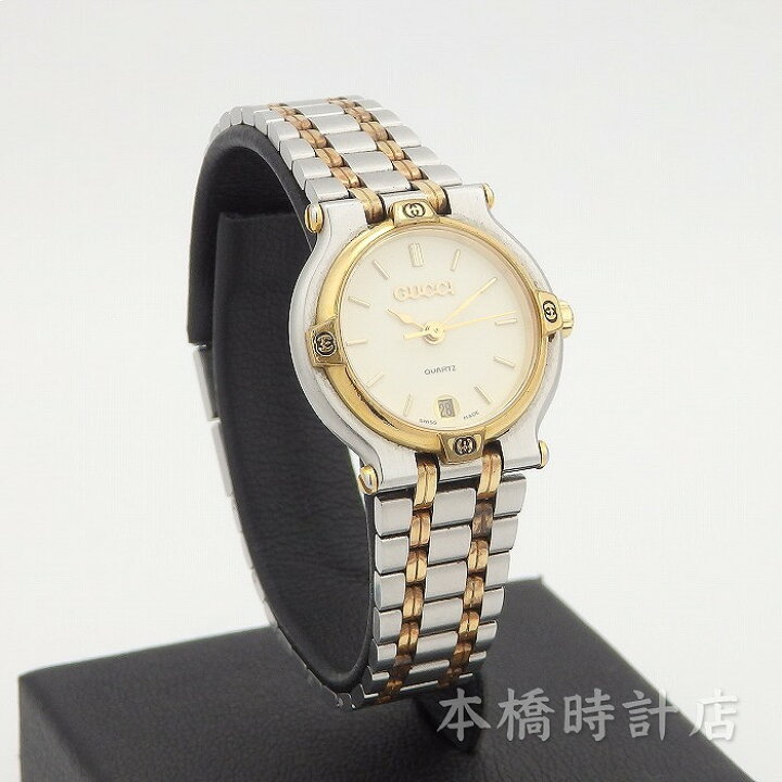 楽天市場】グッチ GUCCI 9000L レディース アイボリー 機械点検・電池  