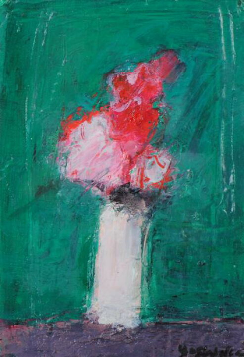 楽天市場】【作家名】吉岡耕二 【作品名】花・1 花 絵画 抽象画 静物 