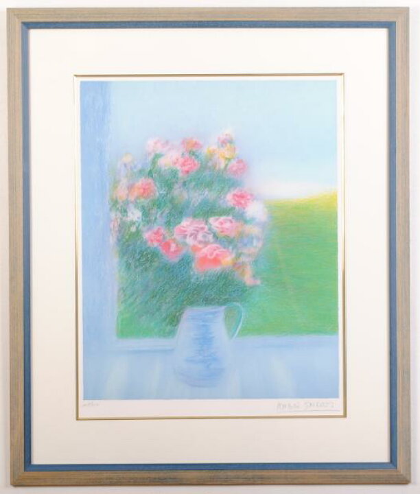楽天市場】【作家名】アンドレ・アングル【作品名】青い花瓶の花 花 