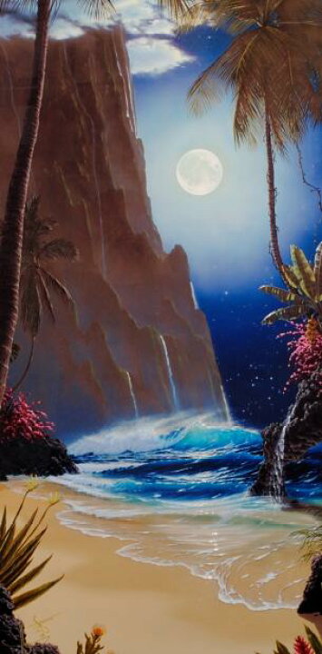 ジョンアルホーグ パームパラダイス ダイヤ2個 ハワイ 海 （ジョン  