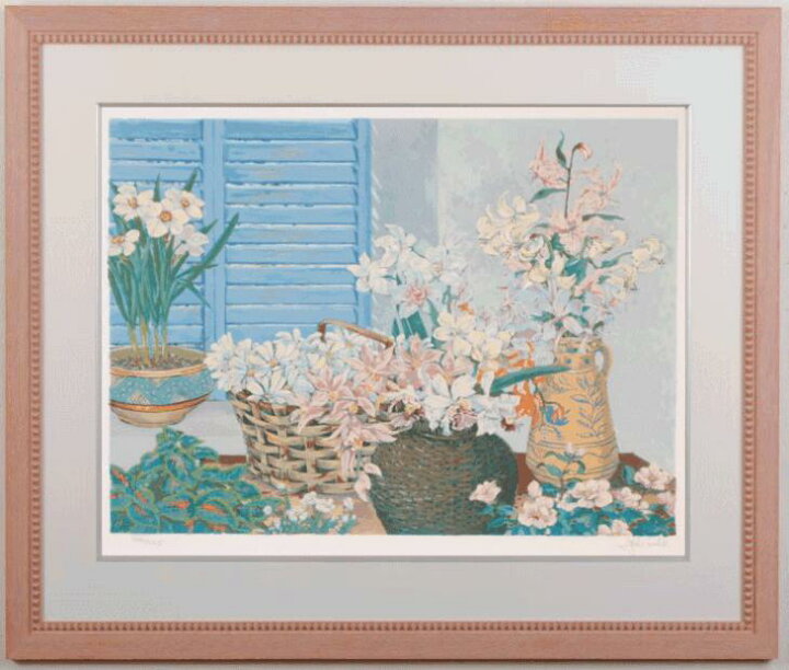 楽天市場】花 絵画 版画 シルクスクリーン ジョン・ポーウェル 