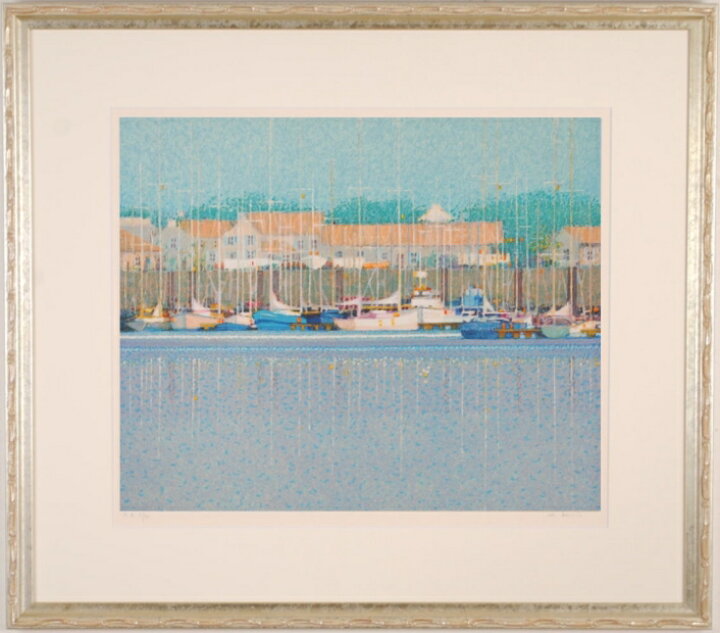 楽天市場】海 絵画 風景画 フランス 船 絵 リトグラフ 版画 アンドレ 