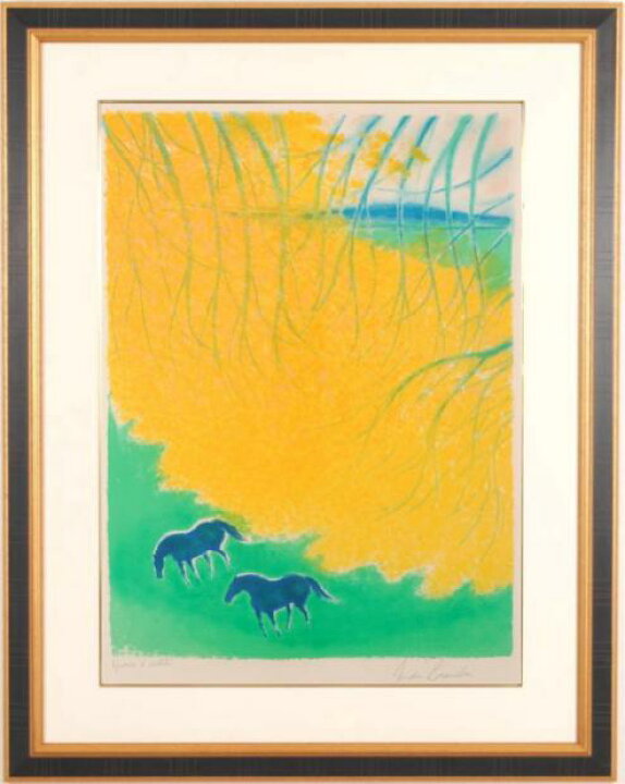 楽天市場】アンドレ・ブラジリエ 絵画 馬 絵 風景画 インテリア 