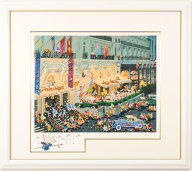 ヒロ・ヤマガタ ホテル・ド・パリ インテリア 絵画 モナコ 風景画 シルクスクリーン 版画 プレゼント コ…