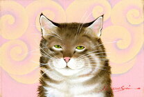 楽天市場】猫（油彩画｜絵画）：アート・美術品・骨董品・民芸品 