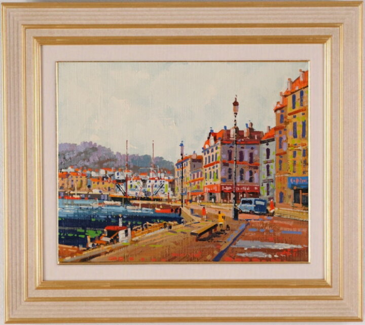 楽天市場】ポルトガル 風景画 絵画 油絵 油彩画 竹内春光 「オポルトの 