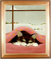 楽天市場】猫（油彩画｜絵画）：アート・美術品・骨董品・民芸品 