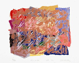 現代アート 絵画 抽象画 現代美術 シルクスクリーン 版画 島州一 「SP-C,D 99」 額付き　国内送料無料