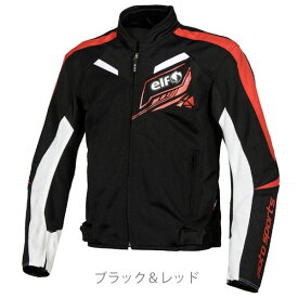 EJ-S115 ELF エルフ Sport Mesh Jacket スポルトメッシュジャケット ブラック＆レッド M〜4Lサイズ