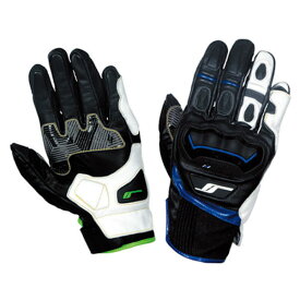 フラグシップ FG-A196 FLAGSHIP Hybrid Leather Glove ハイブリットレザーグローブ ブルー M〜LLサイズ