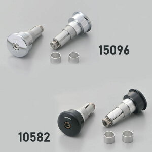 デイトナ 15096 10582 HIGHSIDER バーエンドミラーアダプター CURVE クローム ブラック