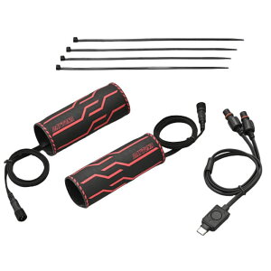 �y12����{���ח\��z�f�C�g�i DAYTONA 38494 HOT GRIP WRAP HEAT �����^�C�v �u���b�N/���b�h �{��100×135mm