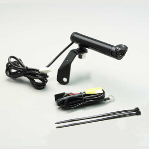 ハリケーン HU1026B クランプバー ブラック USB電源付き マルチバー CBR400R CBR250RR SV650/X