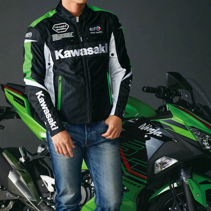 楽天市場】Kawasaki純正 カワサキ×elf ライディングメッシュジャケット 