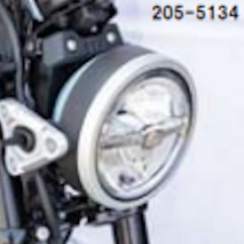 【7月中旬発売予定】キジマ Kijima 205-5134 ヘッドライトリム アルミ製ヘアライン仕上げ ヤマハ XSR125