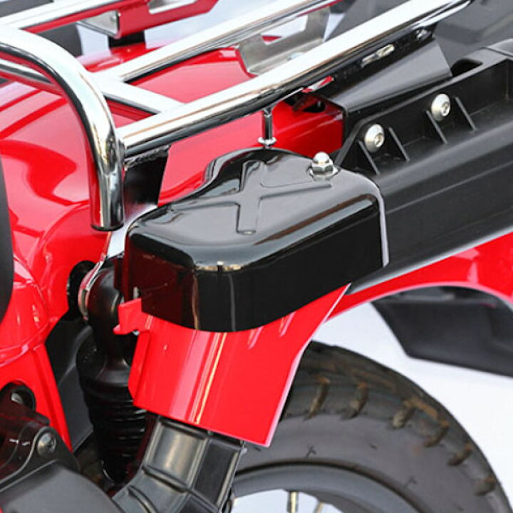 楽天市場 在庫 キジマ Kijima 102 472 エアクリーナーダクトカバー Frp クロゲル ホンダ Ct125 ハンターカブ モトキチ