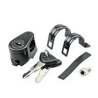 キジマ KIJIMA 303-1624 ヘルメットロック クランプホルダー ブラック 22.2mm 25.4mm ハンドル用 【汎用】