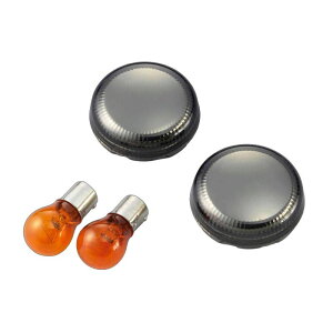 【あす楽対応】キジマ KIJIMA HD-01286 純正ブレットタイプ ミラースモークウインカーレンズ ハーレー