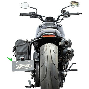 キジマ KIJIMA HD-013911 ナンバーサイドマウント ブラック ハーレーダビッドソン スポーツスターS