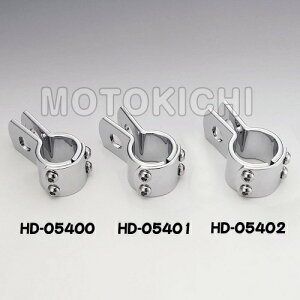 キジマ (KIJIMA) HD-05401 3ピースクランプ 1-1/8インチ(28.6mm) メッキ ハーレー他汎用 1個売り