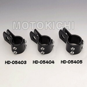 キジマ (KIJIMA) HD-05404 3ピースクランプ 1-1/8インチ(28.6mm) ブラック ハーレー他汎用 1個売り