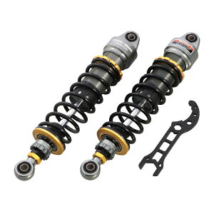 キタコ KITACO 520-1300100 KITACO× GEARS リアショックアブソーバー ガンメタリック・ブラック 2 本1セット ホンダ モンキー125