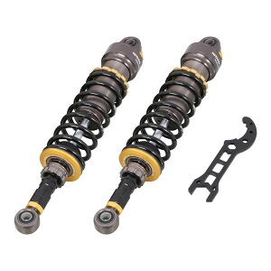 キタコ KITACO 520-1470100 KITACO× GEARS リアショックアブソーバー ガンメタリック・ブラック 2 本1セット ホンダ CT125・ハンターカブ JA55 JA65