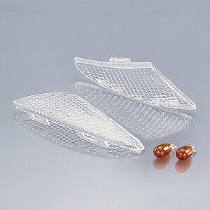 キタコ KITACO 807-0065000 ウインカーレンズセット クリア フロント 2個セット 12V10Wオレンジ球付属 ヤマハ JOG-EX/-Z スーパーJOG