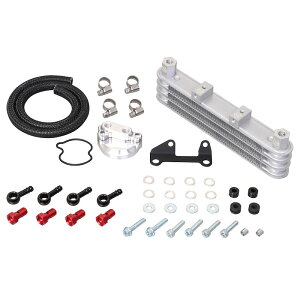 キタコ KITACO 360-1456000 スーパーオイルクーラーキット タペット取り出し 3段コア・フレーム下部/シリンダーヘッド下部マウント スーパーカブ110 クロスカブ110 ノーマル 124ccボアアップ用