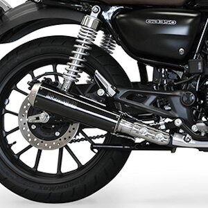 モリワキ MORIWAKI 01810-HR1Y1-00 スリップオンマフラー シュートメガホン BP-χ (ブラックパール) GB350 GB350S 2023年〜 8BL-NC59