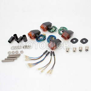 (POSH) ポッシュ 031646-56 車種専用 クラシカルスリム&シャープタイプウインカー 1台分セット ブラックボディ/オレンジレンズ ゼファー ZEPHYR750/RS('04-) ZRX400II('04-)