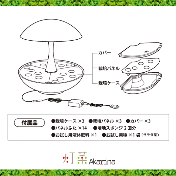 オリンピア照明 水耕栽培器 OMA01 Akarina Terrara 楽天市場】【ポイント5倍!7/26(土)まで】水耕栽培キット 灯菜