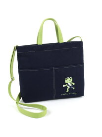 かえるのピクルス 2wayショルダーバッグ ショッパー付R-0777 Kitamura キタムラ バッグ ショルダーバッグ ホワイト ブルー グリーン【送料無料】[Rakuten Fashion]