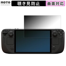 180度 覗き見防止 フィルム Steam Deck OLED 向けの ブルーライトカット 曲面対応 光沢仕様 日本製