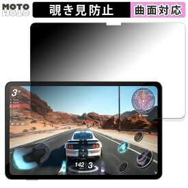 180度 覗き見防止 フィルム AvidPad A90 向けの ブルーライトカット 曲面対応 光沢仕様 日本製