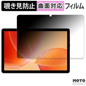 180度 覗き見防止 フィルム AvidPad A90S 向けの ブルーライトカット 曲面対応 光沢仕様 日本製