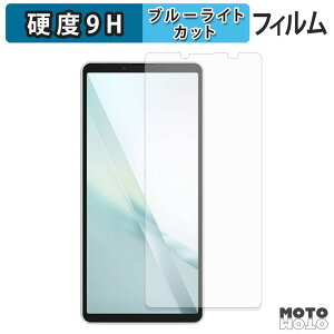 �ی�t�B���� SONY Xperia 10 VIII �u���[���C�g�J�b�g �t�B���� 9H���d�x �A���`�O���A ���{��