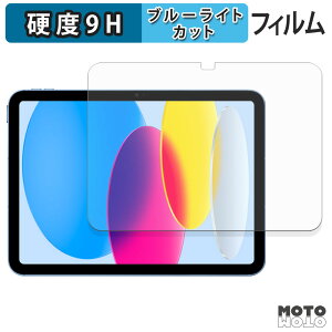 【ポイント2倍】 保護フィルム Apple iPad ( 第10世代 ) 2022 10.9インチ ブルーライトカット フィルム 9H高硬度 光沢仕様 日本製