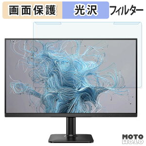 取り外し簡単 PHILIPS 24E2N2100/11 ブルーライトカット フィルター 光沢仕様 液晶保護 プロテクター