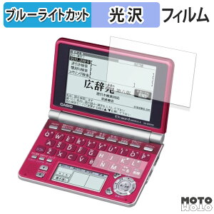 【ポイント2倍】 保護フィルム CASIO 電子辞書 EX-word XD-SP シリーズ ( メインディスプレイ / サブディスプレイ ) ブルーライトカット フィルム 光沢仕様 日本製