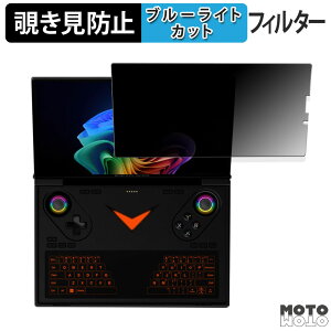 【ポイント2倍】 180度 のぞき見防止 フィルム One-Netbook OneXPlayer G1 ブルーライトカット アンチグレア 日本製