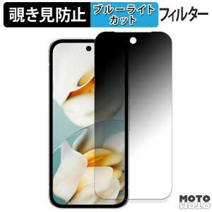 180度 覗き見防止フィルム Google Pixel 9a インカメラ穴あり ブルーライトカット アンチグレア 日本製