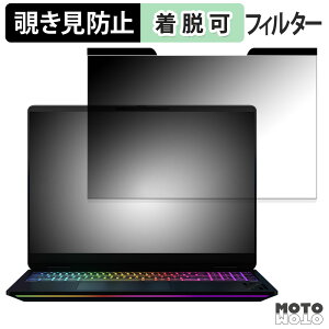 HP OMEN MAX 16 16-ah0000 / 16-ak0000 シリーズ ( IPSディスプレイ ) 覗き見防止 マグネット式 プライバシーフィルター ブルーライトカット 保護フィルム