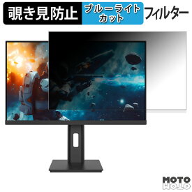 JAPANNEXT JN-IPS27G165U-HSP 覗き見防止 プライバシーフィルター ブルーライトカット 保護フィルム アンチグレア タブ・粘着シール式