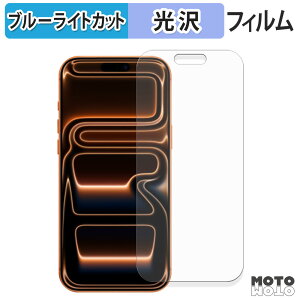 保護フィルム Apple iPhone 17 Pro Max ブルーライトカット フィルム 曲面対応 光沢仕様 日本製